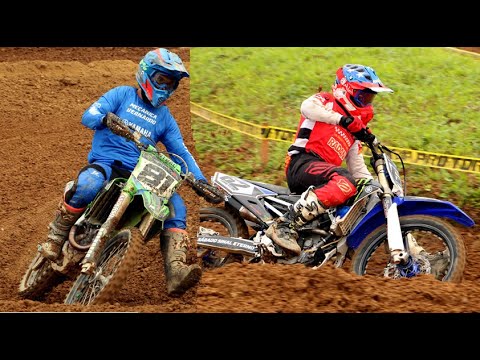 Disputa insana na Corrida de Velocross nas 450cc categoria Vx1 em Schroeder SC