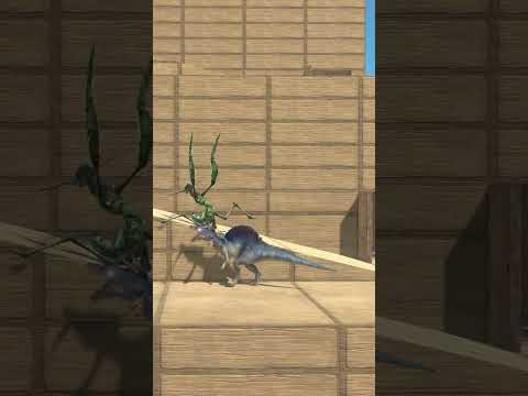 ESCAPE FROM SPINOSAURUS WILD #animalrevoltbattlesimulator #dinosaur