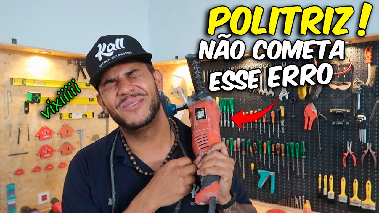 TESTE POLITRIZ mais BARATA! POLIMENTO PERFEITO - POLITRIZ ROTATIVA SIMPLES ou ROTO ORBITAL - APRENDA
