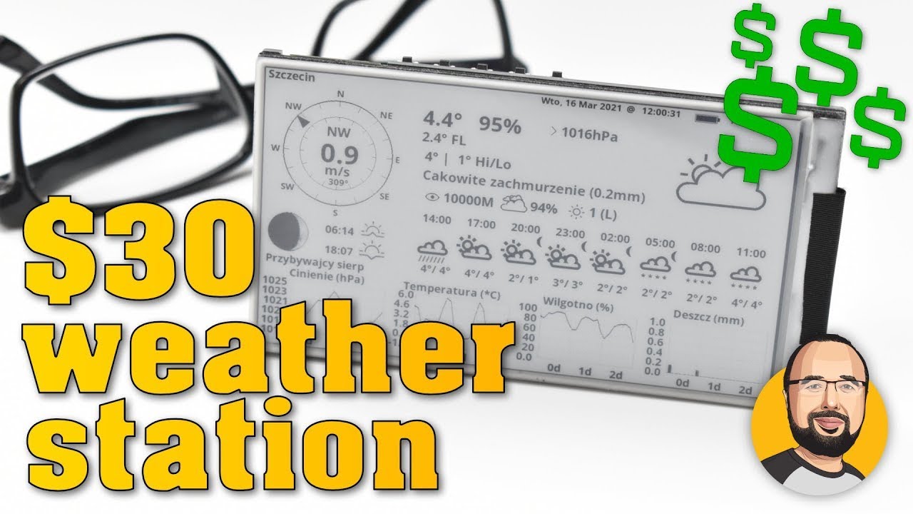 ESP32 e-paper weather station for less than $30