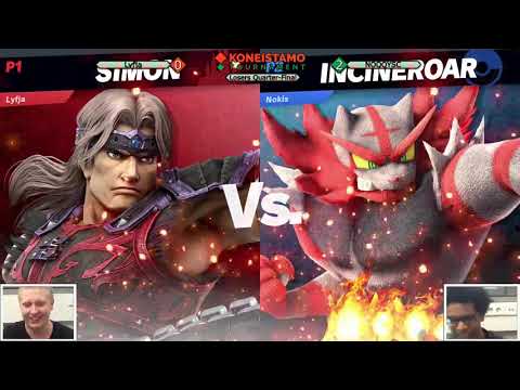Koneistamo 19 - Ultimate Singles - Losers Quarters - Lyfja(Simon) vs NOQQYSC(Incineroar)