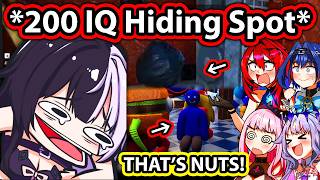 Shiori's 200 IQ Hiding Spots in MECCHA CHAMELEON Surprised Everyone 【Hololive】