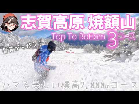 Video: 【志賀高原 焼額山】異次元の美しさ！上から下の3コース！5月まで営業【Top to bottom】