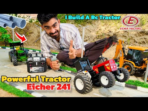 Making a Eicher 241 Rc Tractor using pvc pipe || Handmade tractor @Aakash946 