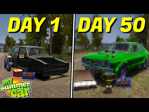 Can You Survive 50 DAYS In My Summer Car Permadeath?