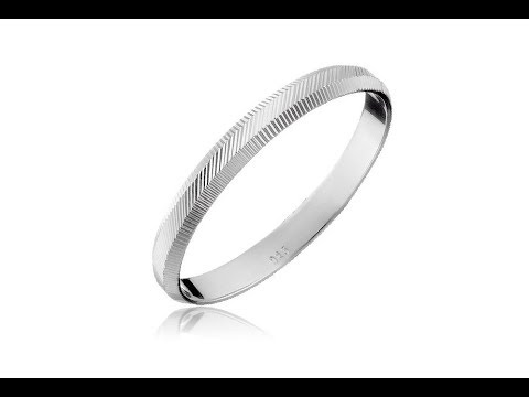 Biżuteria - Srebrny pierścionek 925 - pionowe i ukośne nacięcia