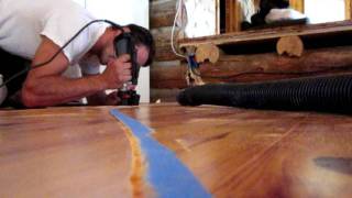 preview picture of video 'RotoZip cutting hardwood flooring Rotozip Home improvements Denver'