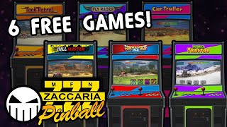There Are Now 6 Arcade Games in Zaccaria Pinball!