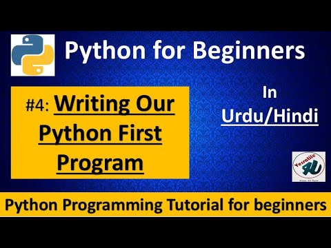 4 Writing Python First Program Python Tutorial For Beginners In Hindi Urdu Python Coding
