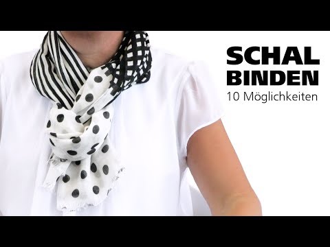 Schal binden - 10 Möglichkeiten  | Sintre