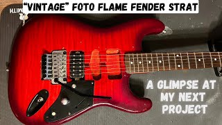 Video thumbnail for Foto (Photo) Flame Fender Stratocaster - Made In Japan - A Quick Look At My Next Project! by Marty5150