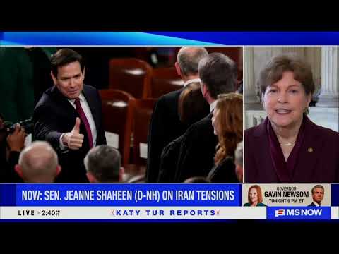 Shaheen Joins Katy Tur on MS NOW, Discusses Affordability, Russia-Ukraine, Shadow Fleet Legislation