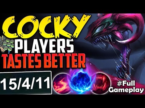 COCKY PLAYERS TASTES BETTER | ENRAGE THE BEAST | Cho'Gath vs Thresh TOP Lane SEASON 8 Gameplay