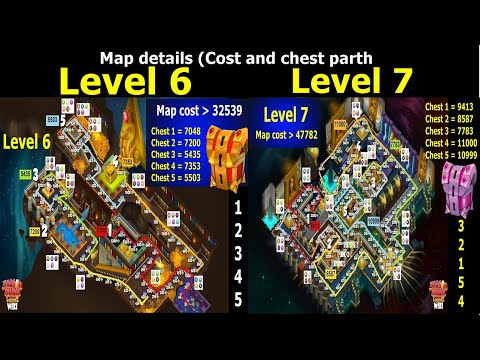 Level 6 and 7 Map details Chrono Apep and Chrono isis castle event | open 3 chest in level 5 | DML