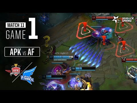 APK vs AF | Match11 Game1 H/L | 2020 LCK Spring