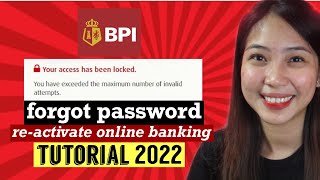 BPI MOBILE BANKING LOCKED! [How to Reset Your Password / Reactivate Account 2022]