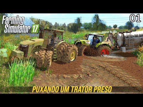 , title : 'PUXANDO UM TRATOR PRESO | Farming Simulator 17 | Baldeykino - Episódio 1'