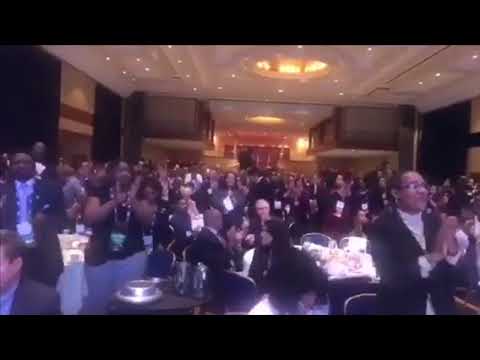 America's city leaders offer a standing ovation welcoming Mayor Maria “Mayita” Meléndez of Ponce