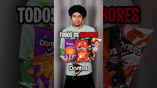PROVEI TODOS OS SABORES DE DORITOS! 🌶️🔥#doritos #salgadinho #picante #provando #experimentando