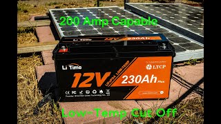 Li-Time 230Ah Plus 12 volt Lifepo4 Review!  Trolling motor rated!  200 amps!