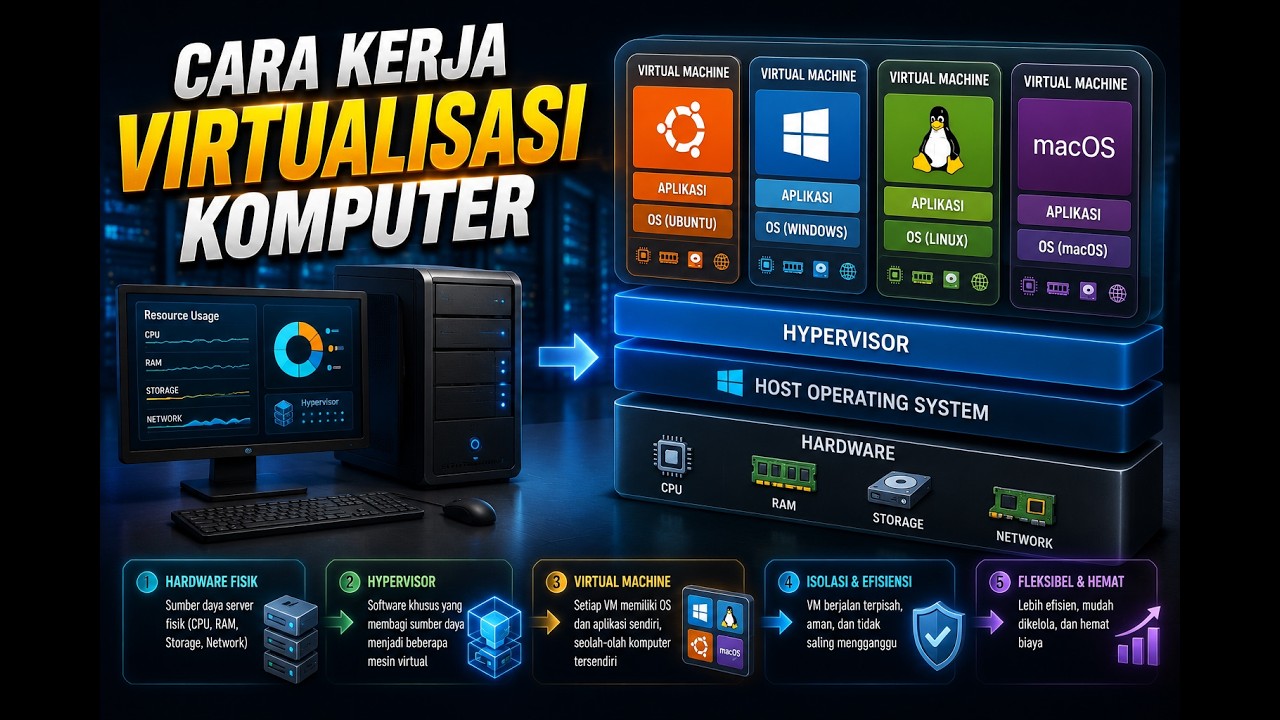 Cara Kerja Virtualisasi Komputer