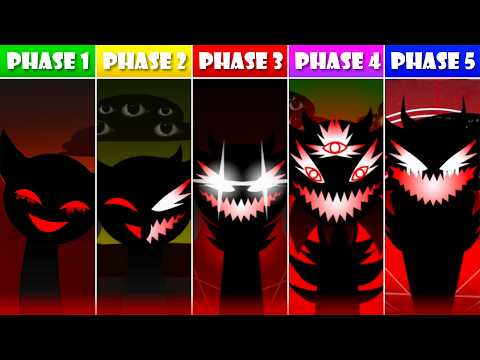Sprunki Hyper Shifted: PHASE 1 VS PHASE 2 VS PHASE 3 VS PHASE 4 VS PHASE 5