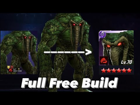 How to Unlock and Build Man Thing (From 1* - Transcendence) - Marvel Future Fight