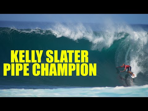 KELLY SLATER-WAVES TO VICTORY- BILLABONG PIPE PRO CHAMPION 2022 WSL 4K SLOWMO