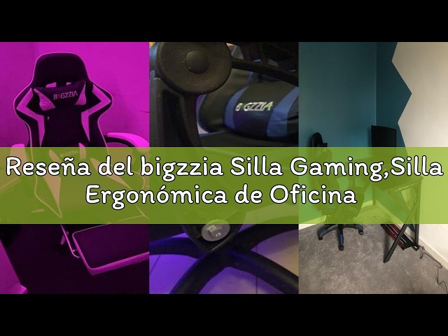 Vídeo relacionado con bigzzia Silla Gaming,Silla Gaming ergonómica con Orejas de Gato para niñas y Adultos, Silla de Juegos de Ordenador Ajustable en Altura con reposacabezas y Soporte Lumbar de Masaje (Blanco Rosado)