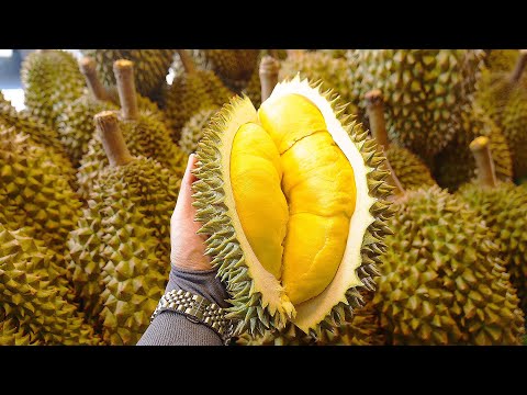 Amazing Ripe Durian Cutting Skills Master Collection - Thailand Street Food