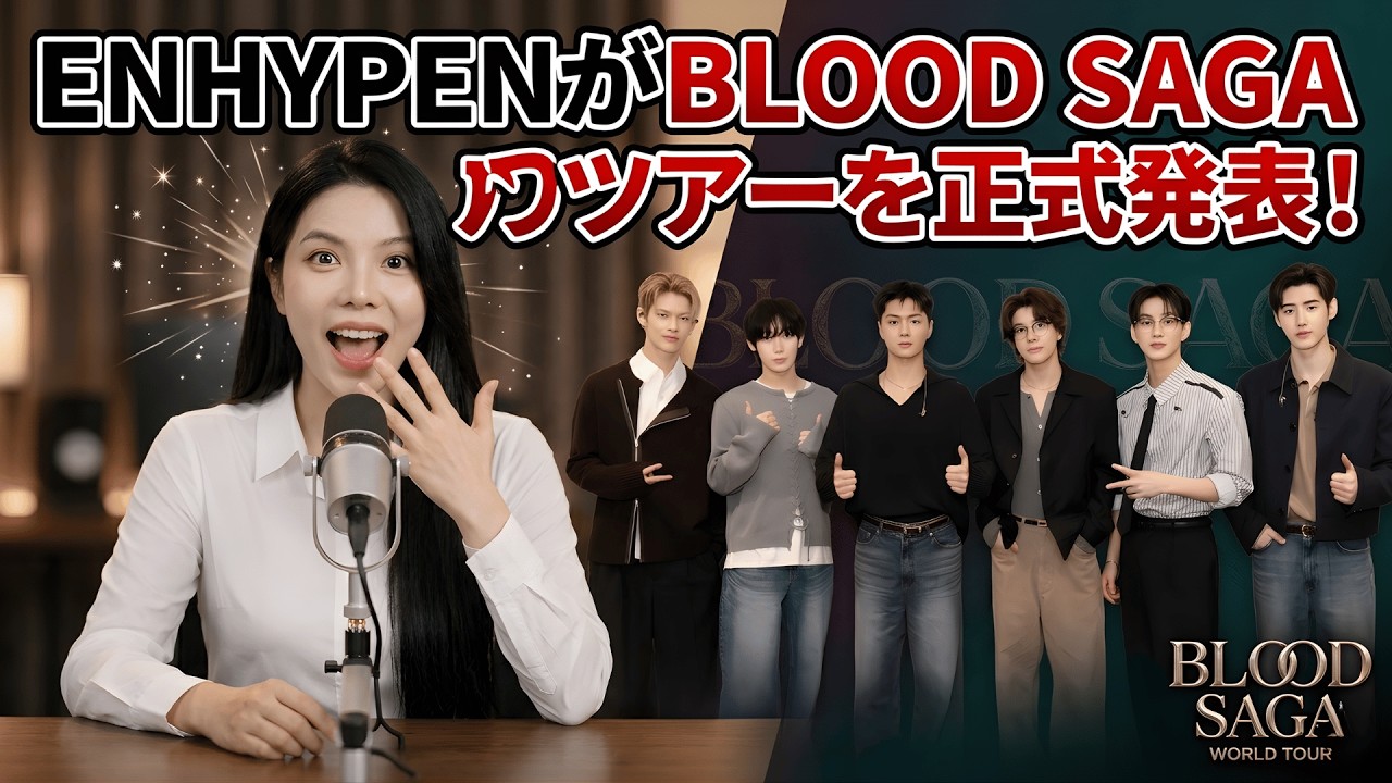 ジャカルタ公演決定！ENHYPENがBLOOD SAGAワールドツアーを正式発表！全日程はこちら