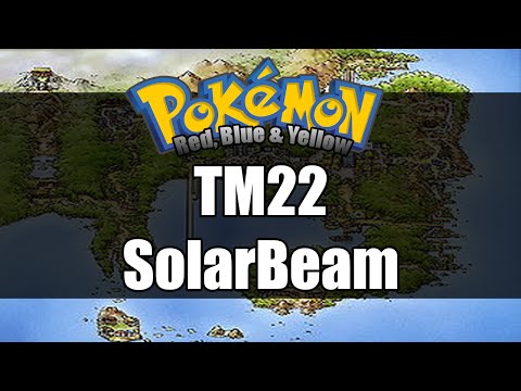 Pokemon Red/Blue/Yellow - Where to get TM22 Solarbeam