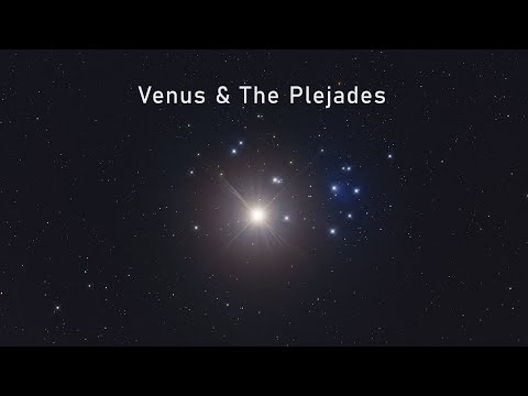 Venus & The Plejades, April 3, 2020