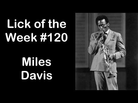Lick of the Week #120 (Miles Davis Chromatic ii V I Lick)