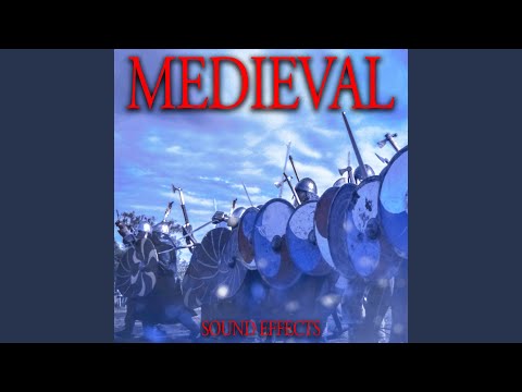 Large Group of Archers Draw and Fire, Arrows Strike Enemies