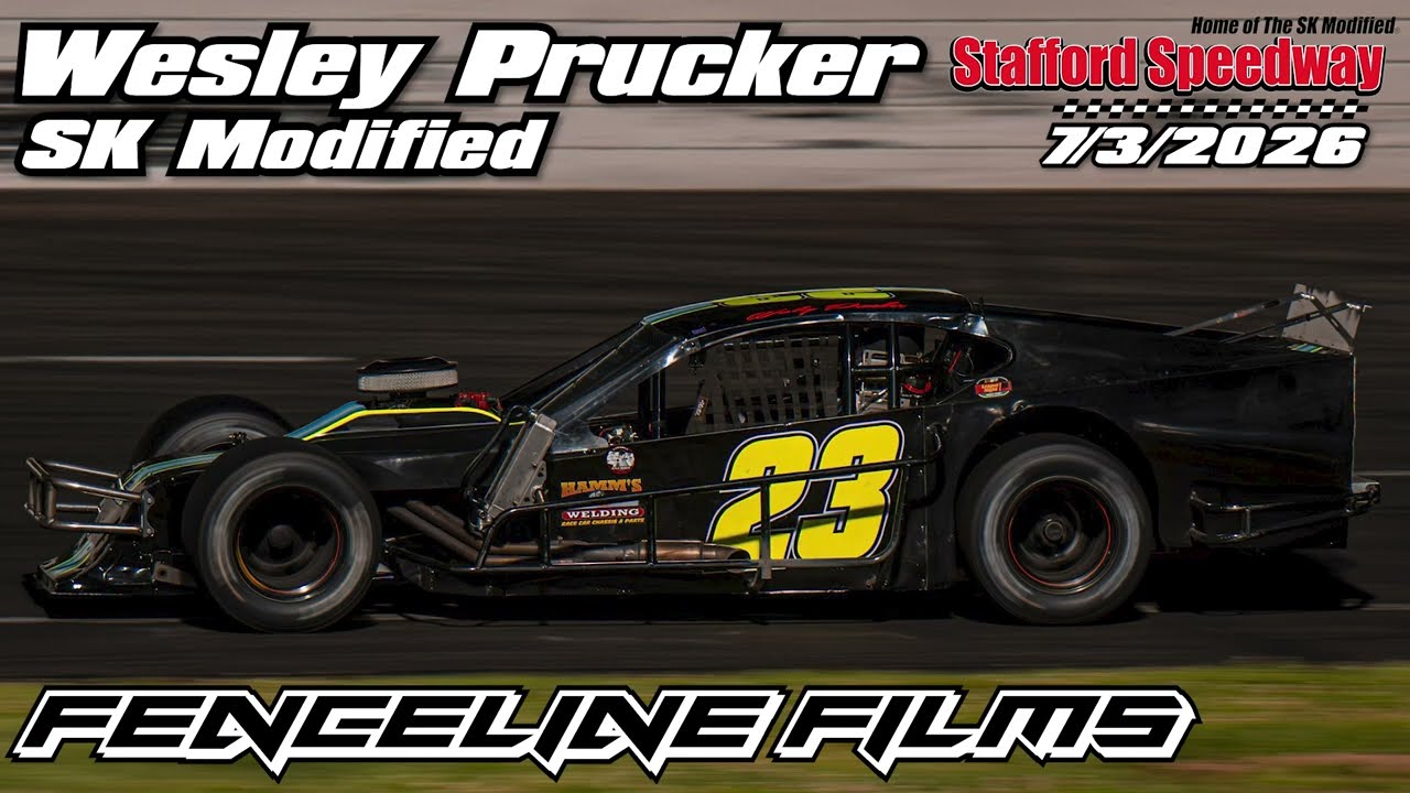 Wesley Prucker SK Modified Action at Stafford Speedway