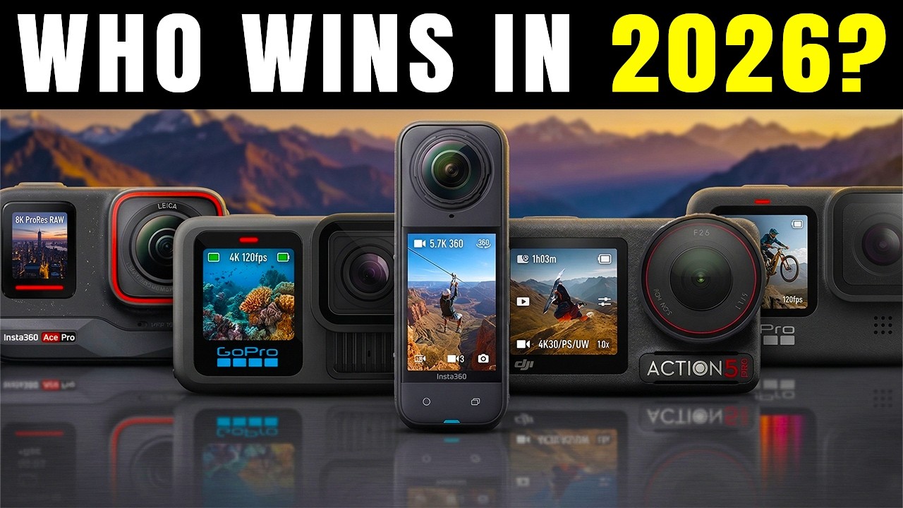 🎥 6 Best Action Cameras for 4K/5K Video & Stabilization [2026]