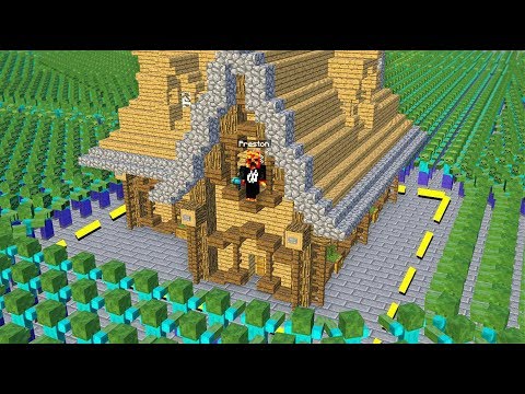 PrestonPlayz - MINECRAFT 100,000 ZOMBIES vs HOUSE! - Minecraft Mods