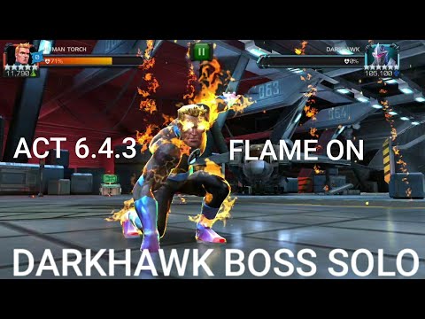 ACT 6.4.3 DARKHAWK BOSS SOLO WITH HUMAN TORCH MCOC