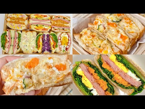 Simple Mashed Potato Sandwich & Taro Mash & Blueberry & Matcha | Cake Diary | ASMR| Compilation