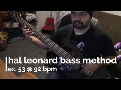 Hal Leonard Bass Method ex. 53 @ 92bpm
