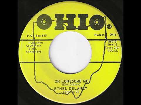 Ethel Delaney "Oh Lonesome Me" 1969 Ohio Country Bopper 45 RPM