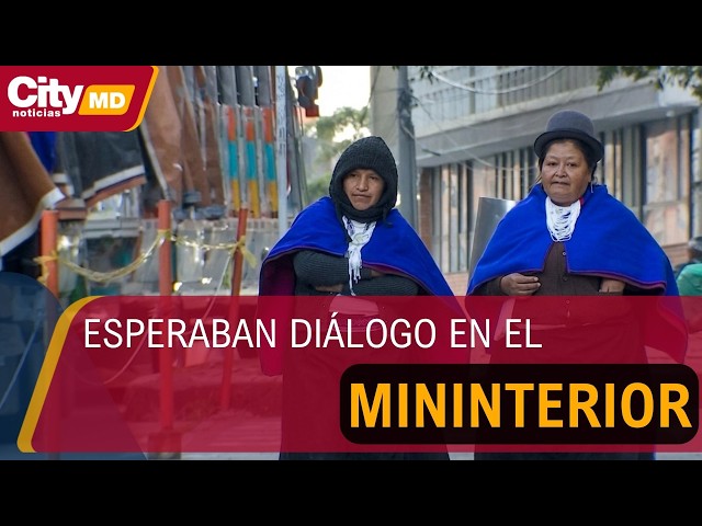 Comunidad Misak permanece en Bogotá tras jornada de protestas 