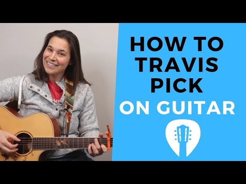 How To Travis Pick On Guitar - AWESOME FINGERPICKING PATTERN