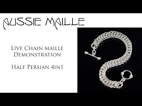 Live Chain Maille Demonstration - Half Persian 4in1