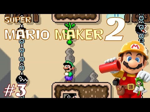 Super Mario Maker 2 - Non-commentary - Chain Chonk Temple