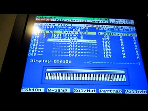 Roland S-760 sampler loading from SCSI Syquest drive pt. 2