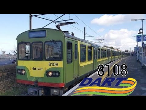 Onboard Ride on DART class 8100 Number 8108 from Dún Laoghaire Platform 3 to Blackrock 22/2/2022