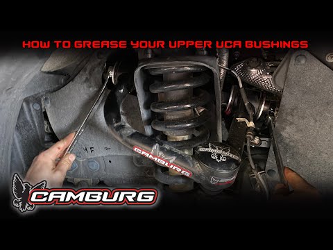 How to grease your CAMBURG upper control arm bushings on your 2005-2021 Toyota Tacoma