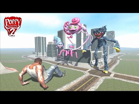 Franklin Fight Mommy Long Legs in Indian Bike Driving 3D | Poppy Playtime #2
